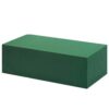 Blomsterskum i blok 23x11x7,5 cm. Vandsugende Grøn MOSY/OASIS til blomsterdekorationer.