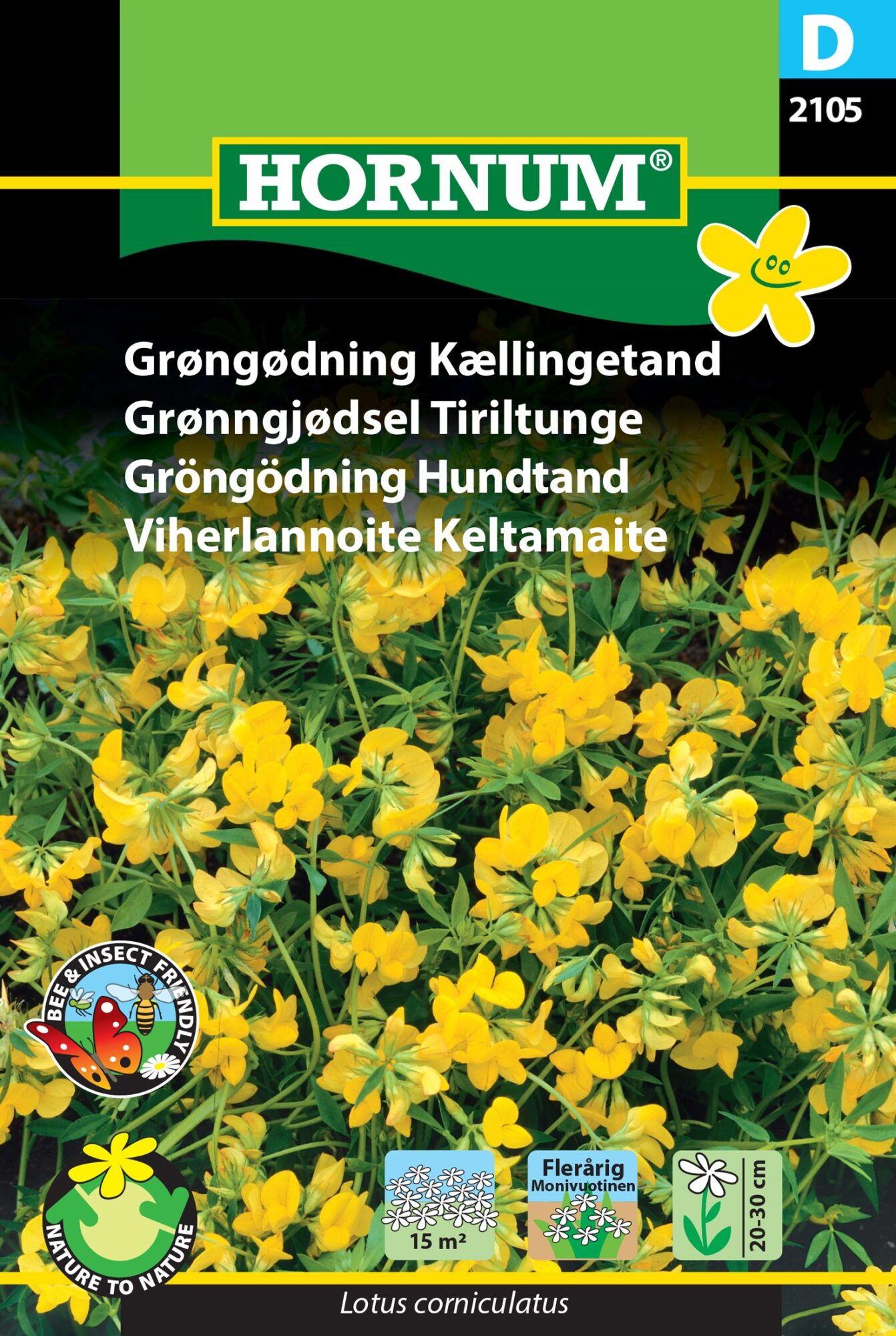 Kællingetand blomsterfrø flotte flerårige gule blomster – Grøngødning