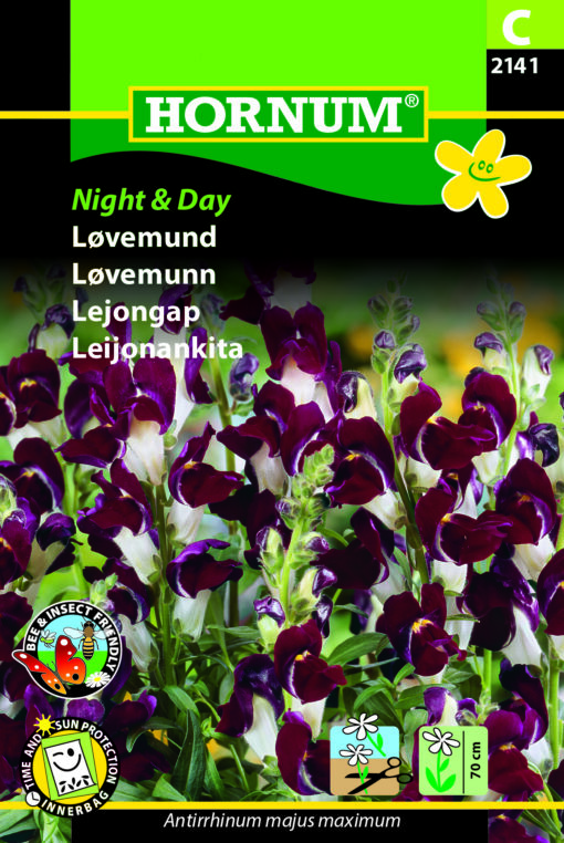 Løvemund “Night and Day” – Usædvanlig farvekombination – Blomsterfrø