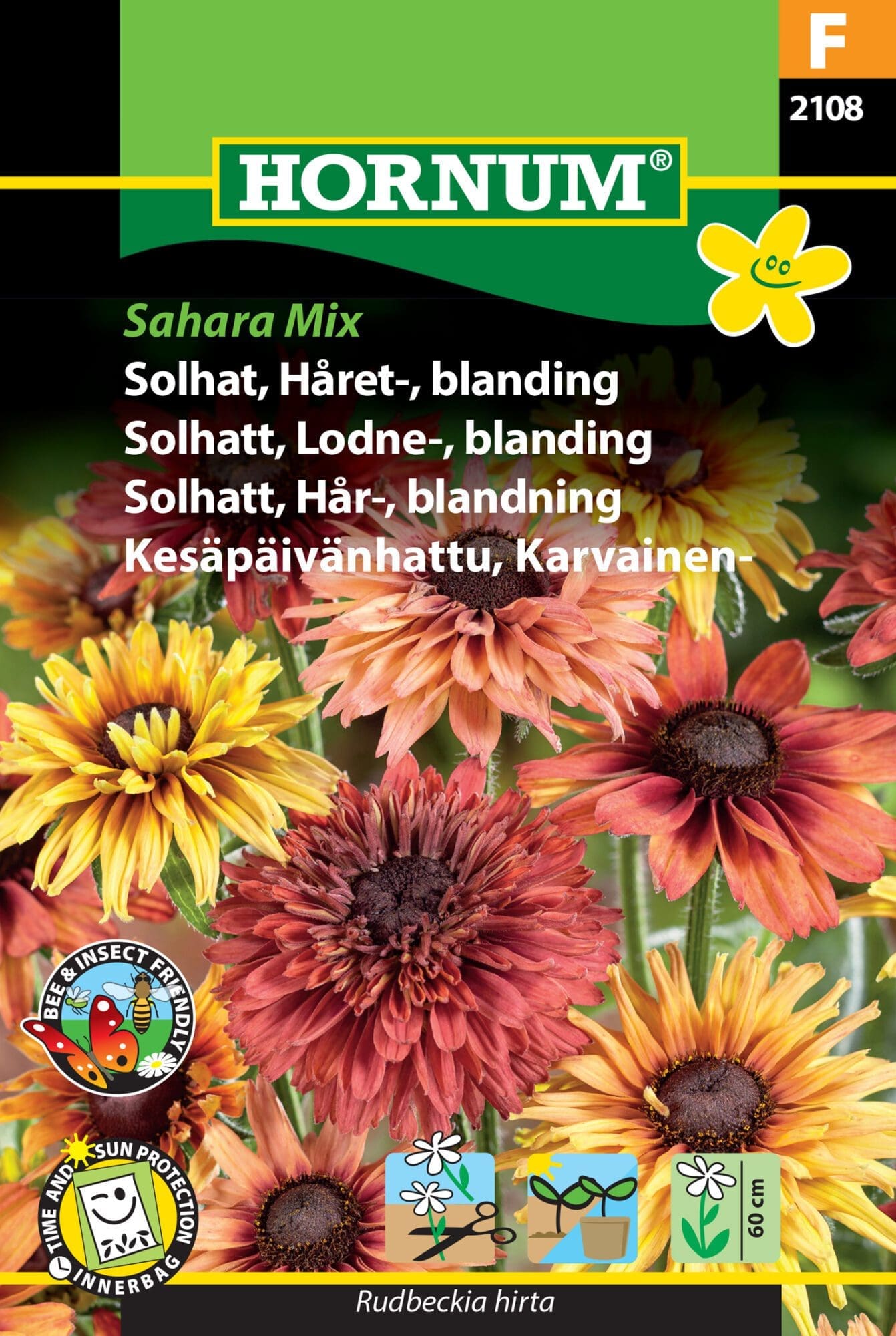 Solhat - "Sahara Mix" - Håret - Smuk blomsterfrø blanding