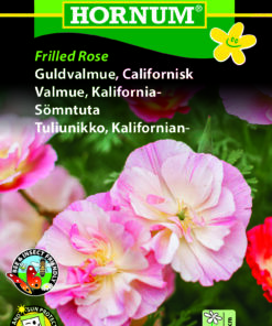 Guldvalmuefrø “Frilled Rose” – Valmue i sarte rosa nuancer – minder om en rose – Blomsterfrø