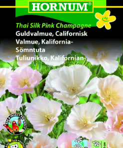 Guldvalmuefrø “Thai Silk  Pink Champ” – Valmuer i yndige, sarte smukke farver – Blomsterfrø