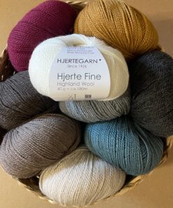 Hjertegarn Hjerte Fine Highland Wool – 100 % fin Uld