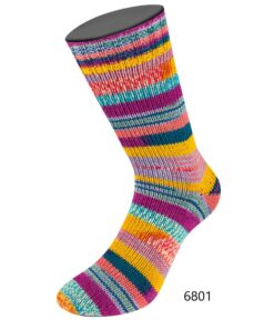 Farveskiftende strømpegarn Lana Grossa Meilenweit 100 g ARTE – Uld og Polyamid