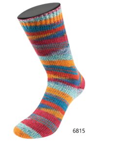 Farveskiftende strømpegarn Lana Grossa Meilenweit 100 g ARTE – Uld og Polyamid