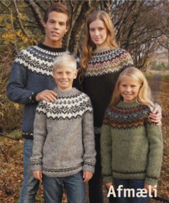 Gratis Strikkeopskrift – Islandsk Sweater “Afmæli” – Strikkes i “Lettlopi” Islandsk Uldgarn