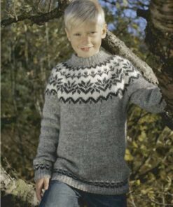 Gratis Strikkeopskrift – Islandsk Sweater “Afmæli” – Strikkes i “Lettlopi” Islandsk Uldgarn
