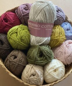 Hjertegarn Merino Cotton – 50 % Uld og 50 % Bomuld