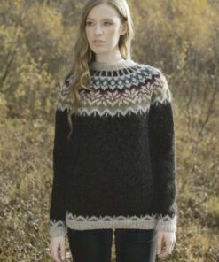 Gratis Strikkeopskrift – Islandsk Sweater “Afmæli” – Strikkes i “Lettlopi” Islandsk Uldgarn