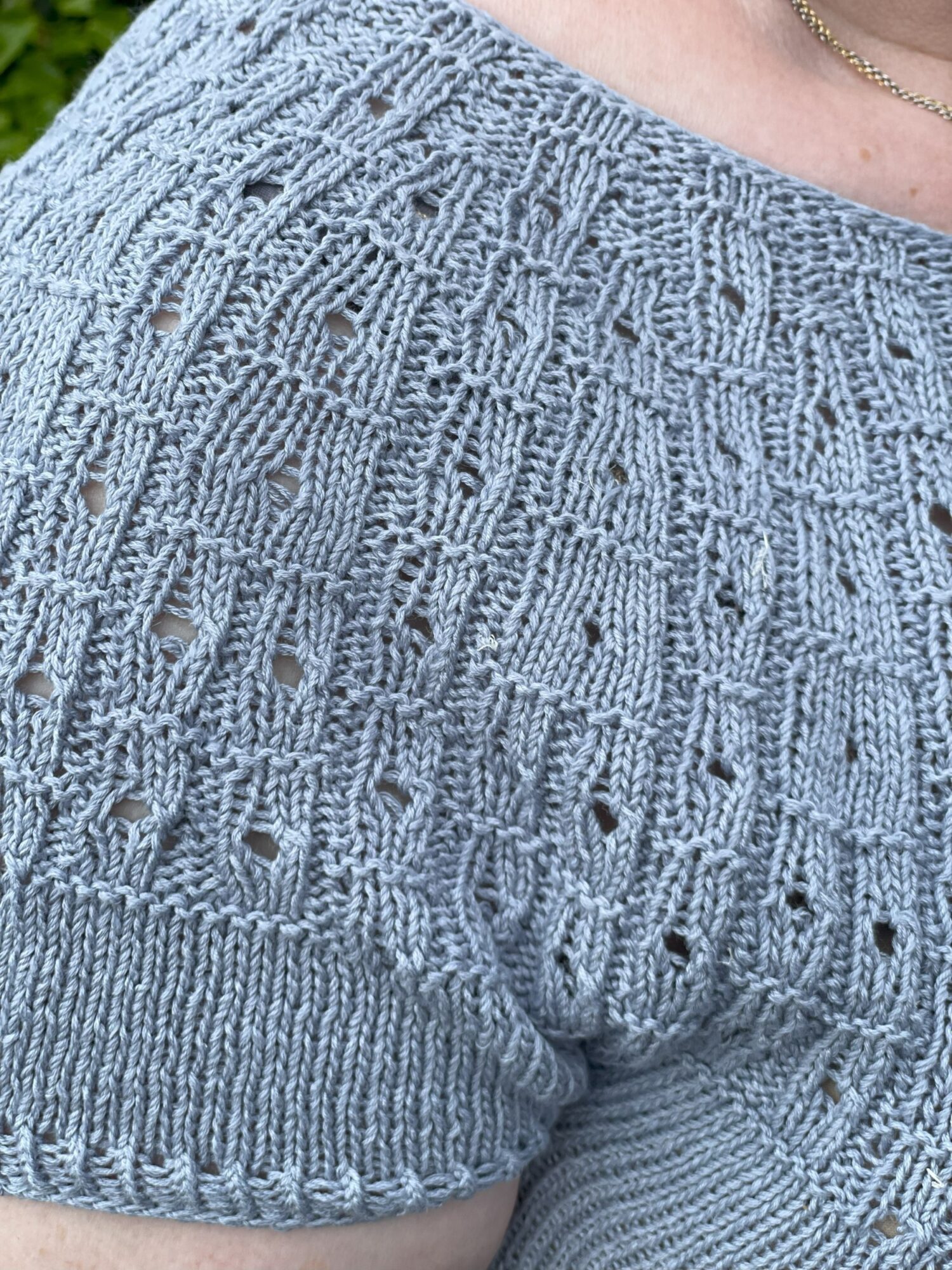 Garnpakke “Nethe Sommer” (XXL/XXXL) strikket i Arezzo fra Hjertegarn