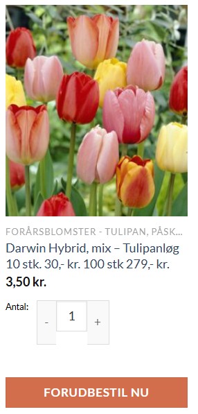 Forudbestilling fremgår ved køb.