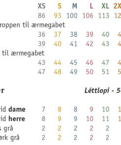 StrikkeKit Islandsk Dame Sweater “Gjoef” 3 farver – Størrelse XS