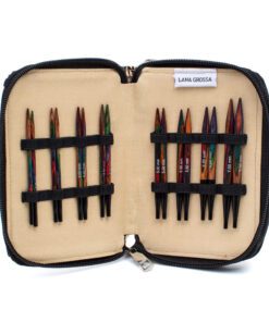 KnitPro udskiftelige rundpinde sæt i træ (Kort) – Smukt design træ.