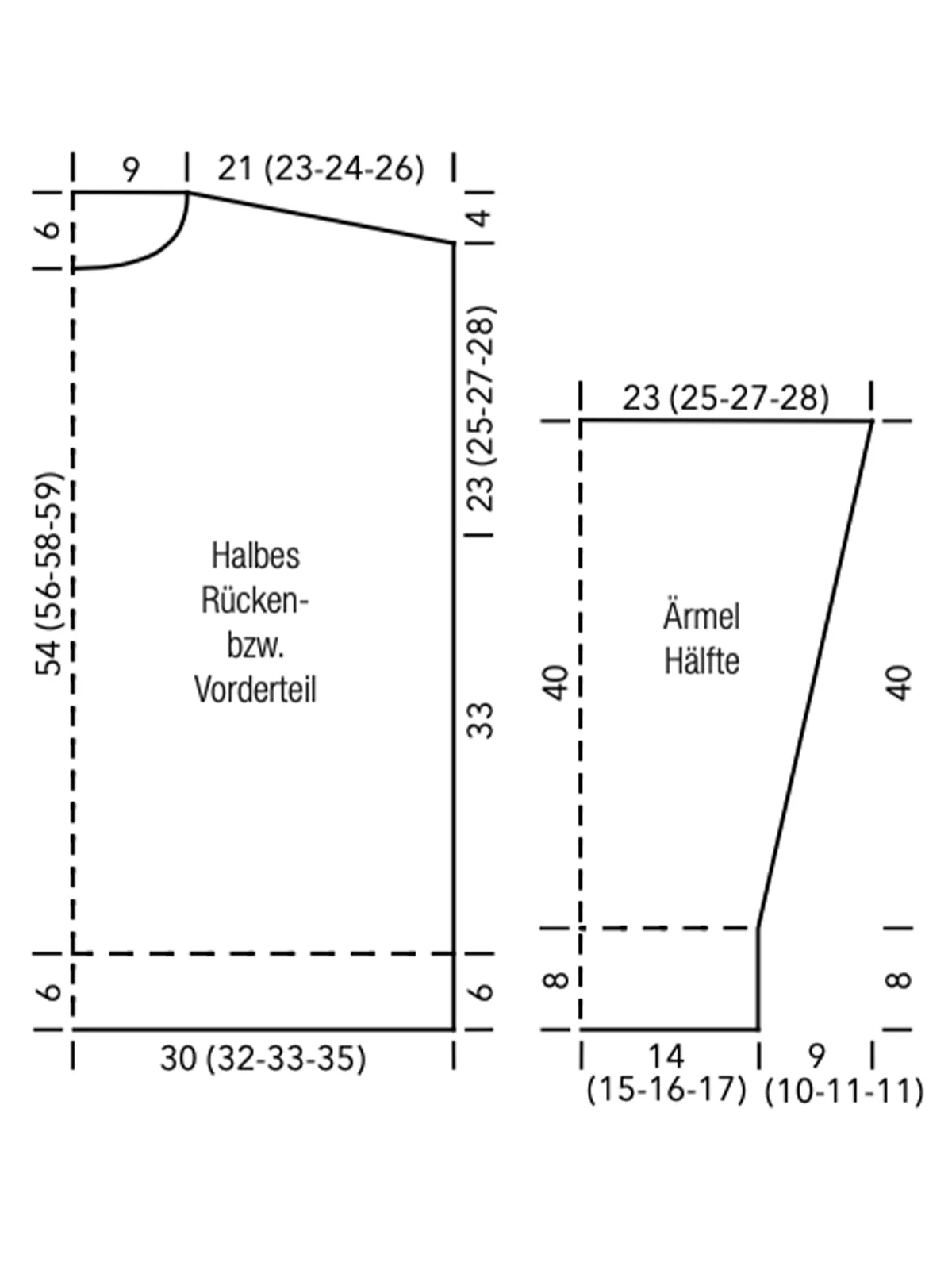 Mål strikketrøje med høj hals i Cassata