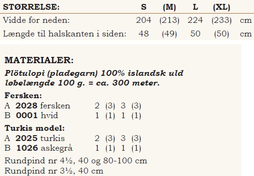 Skøn fnuglet poncho fra Istex. Størrelse og Materialer. Strikkes i det lækre pladegarn. Køb på NemHjem.dk