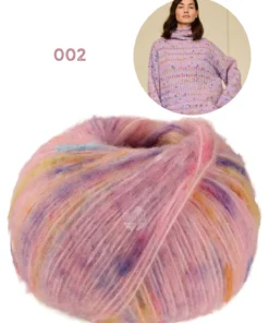 StrikkeKit (Garn + Opskrift) – Skøn strikketrøje med høj hals i Cassata garn Str. 40-46