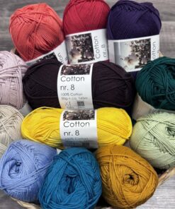 Bomuldsgarn (8/4) – Cotton nr. 8 fra Hjertegarn