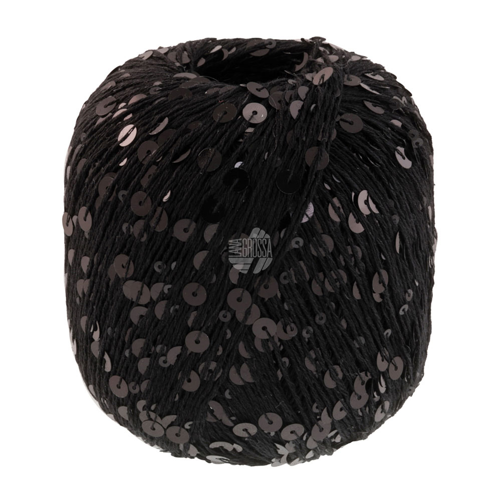 Cosmo effektgarn med palietter – Lana Grossa – 100% bomuld (+Palietter)