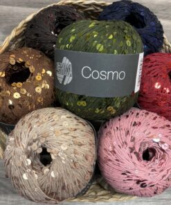 Cosmo effektgarn med palietter – Lana Grossa – 100% bomuld (+Palietter)