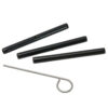 KnitPro wireforlænger / wireforbinder. 3 stk i sort samt 1 strammenøgle.