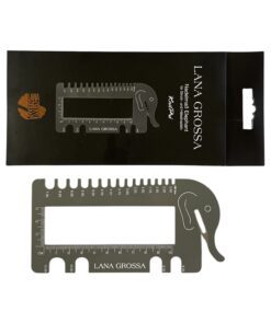 KnitPro Pindemåler “Elefant” Mørkegrå version – Med flere funktioner.