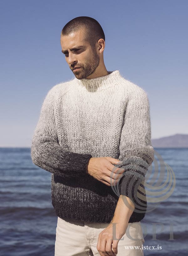 Strikkeopskrift - Islandsk sweater "Orka" 43-04 - "Plötulopi" (Sendes straks)
