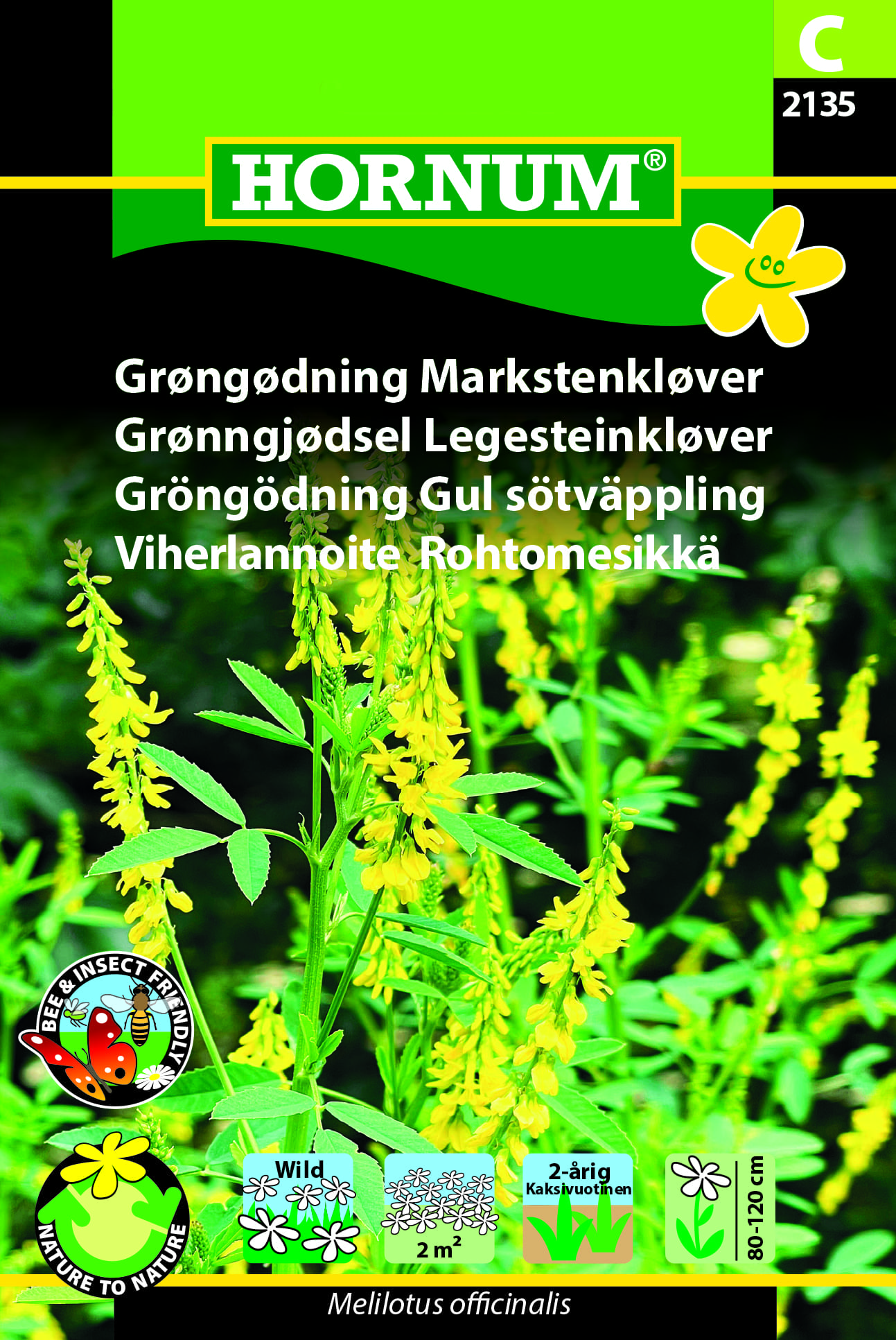 Markstenkløver blomsterfrø - Rigt blomsterende høj plante - Grøngødning