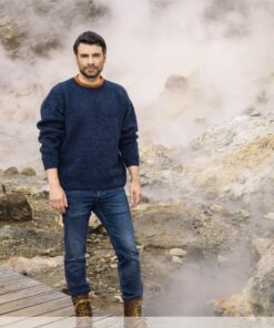 StrikkeKit – Herresweater “Viktor” – Super flot og lækker sweater (Lettlopi) – STR. XS