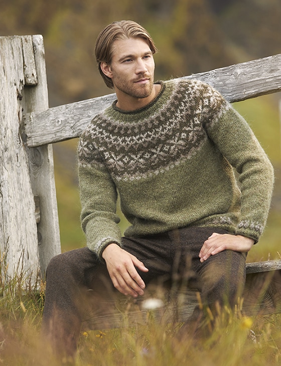 Strikkeopskrift – Sweater “Vængjatök” 40-16 – “Lettlopi” (Sendes straks)