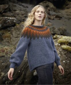 Strikkeopskrift – Islandsk Sweater “Uppstytta” 38-12 – Strikkes i “Lettlopi” (Sendes straks)