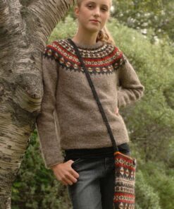 Strikkeopskrift – Sweater “Aftur” 38-12 – Strikkes i “Lettlopi” (Sendes straks)