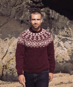 Strikkeopskrift – Unisex Sweater “Advent / Aðventa” 43-12 – Einband og Plötulopi (Sendes straks)