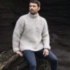 StrikkeKit – Unisex Sweater i halvpatent (Alafosslopi) “Klukk” Str. L