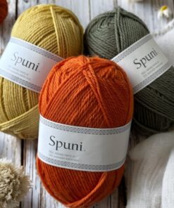 Spuni – 100% Merinould. Blødt, varmt, holdbart og maskinvaskbart. (Alternativ til LettLopi)