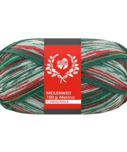 Strømpegarn Julestrømper med glimmer – Sokkegarn “Christmas 6804” Lana Grossa Meilenweit 100 g
