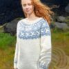 Strikkeopskrift – “Farfuglar 40-15” Skøn sweater flot mønster – Strikkes i “Lettlopi” (Sendes straks)