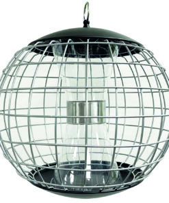 Fuglefoderautomat “Timeglas med net” – Beskyttet spiseplads til havens småfugle.