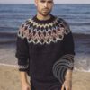 Strikkeopskrift – Islandsk sweater “Marbendill” Unisex 43-01 “Plötulopi og Einband” (Sendes straks)