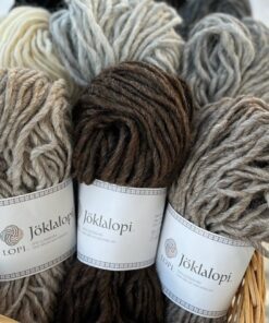 Istex Jöklalopi – 100 % Islandsk uld – Tykt og lækkert uldgarn i naturfarver.