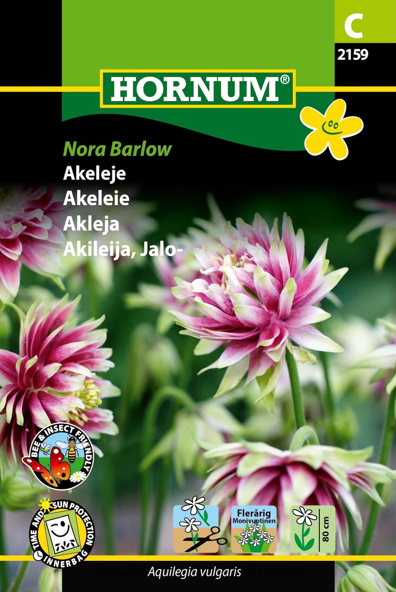 Akelaje “Nora barlow” – Flerårig og skøn i buketter og staudebed – Blomsterfrø