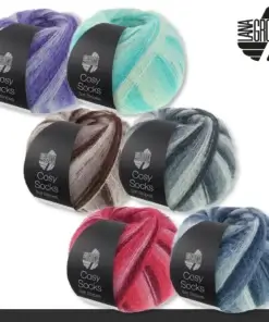 Cosy Socks fra Lana Grossa | Blødt og slidstærkt strømpegarn i merinould/polyamid 100g.