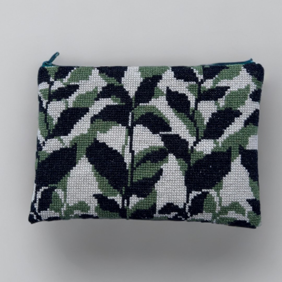 Broderikit Clutch “Jardin” – Broder din egen lille taske – Broderi fra Baldyre
