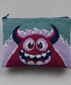 Broderikit Clutch “Fru Tø” fra Baldyre – Sjov DIY clutch med monsterdesign