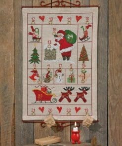 Broderikit Julekalender 40X57 cm. “Kalender Moderne” – Julebroderi