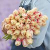 Tulipanløg ‘Sorbet’ – Str. 12+ (Single Late) | Cremefarvet tulipan med rosa striber | FRA 5,40 KR.