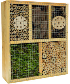 Care-Bird Insekthotel Natur Firkant – 38 x 12 x 43 cm (Stor model)