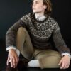 Strikkeopskrift “Ugla” 42-15 Islandsk sweater med ugler | Plötulopi og Einband (Sendes straks)