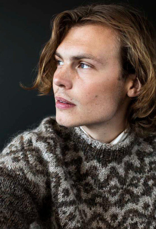 Strikkeopskrift “Ugla” 42-15 Islandsk sweater med ugler | Plötulopi og Einband (Sendes straks)