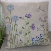 Pomp Stitch Blue Flowers Square 2052-2 – Broderikit til Firkantet Pude 45 x 45 cm