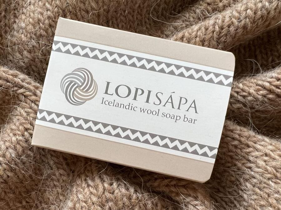 Lopi uldsæbebar – Ístex Lopisápa 90 g til vask af uld